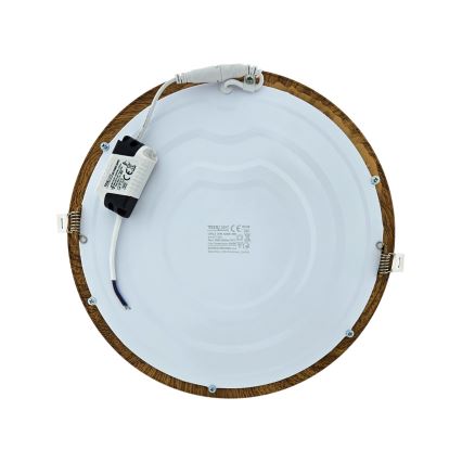 Spot encastrable CIRCLE LED/24W/230V 4200K d. 29,6 cm marron
