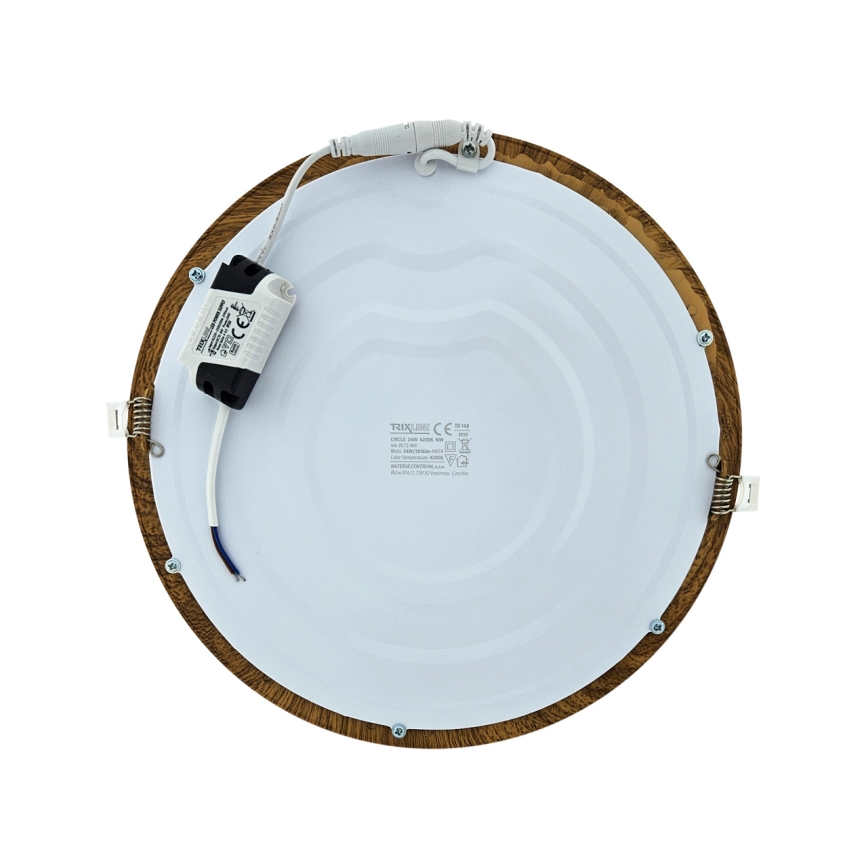 Spot encastrable CIRCLE LED/24W/230V 4200K d. 29,6 cm marron