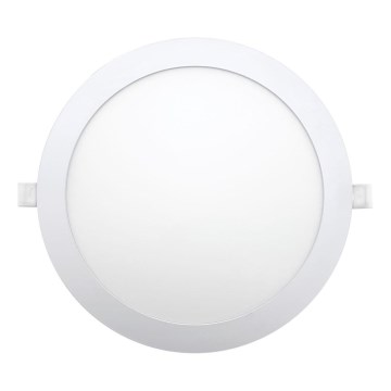 Spot encastrable CIRCLE LED/24W/230V 6500K d. 30 cm blanc