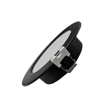 Spot encastrable CIRCLE LED/6W/230V 4000K d. 12 cm noir