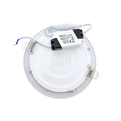 Spot encastrable CIRCLE LED/9W/230V 6500K d. 14,5 cm blanc
