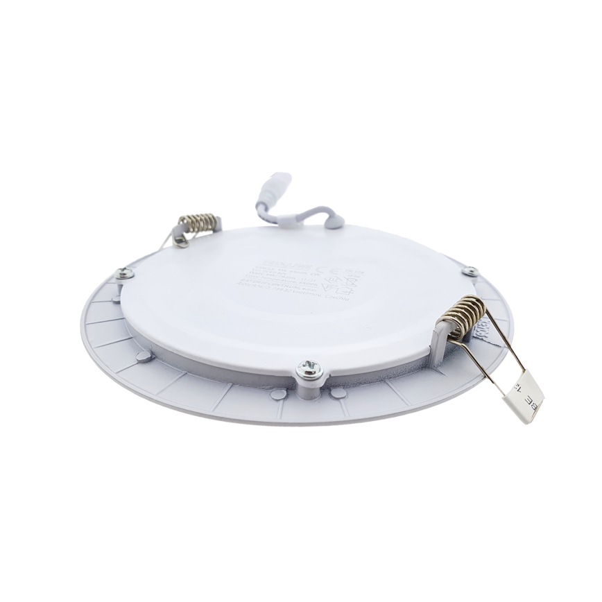 Spot encastrable CIRCLE LED/9W/230V 6500K d. 14,5 cm blanc