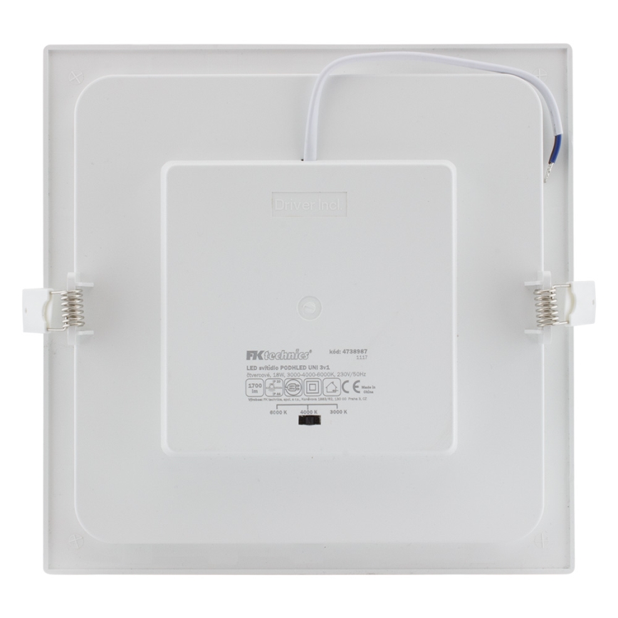 Spot encastrable de salle de bain LED LED/18W/230V 3000/4000/6000K IP44