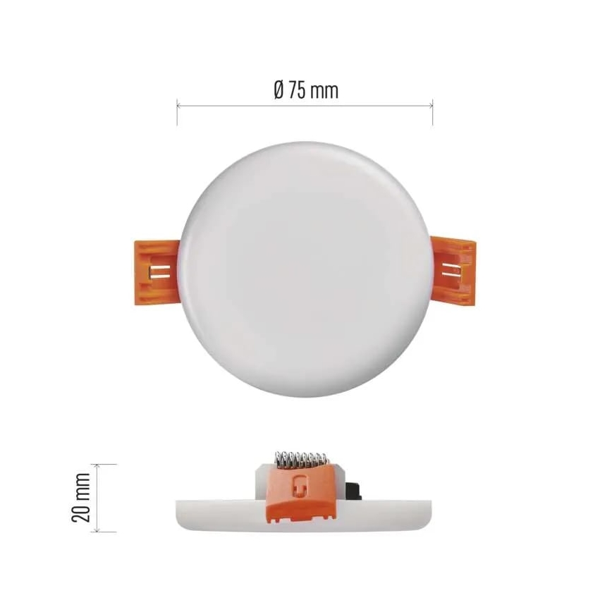 Spot encastrable de salle de bain LED LED/6W/230V IP65