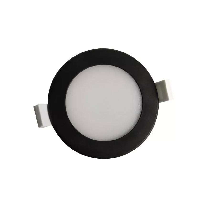 Spot encastrable de salle de bain LED LED/7W/230V 4000K noir IP44