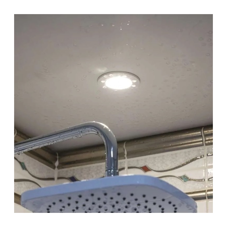 Spot encastrable de salle de bain LORI LED/4,5W/230V IP65 2700/4000K d. 8,5 cm blanc
