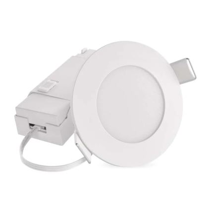 Spot encastrable de salle de bain LORI LED/4,5W/230V IP65 2700/4000K d. 8,5 cm blanc