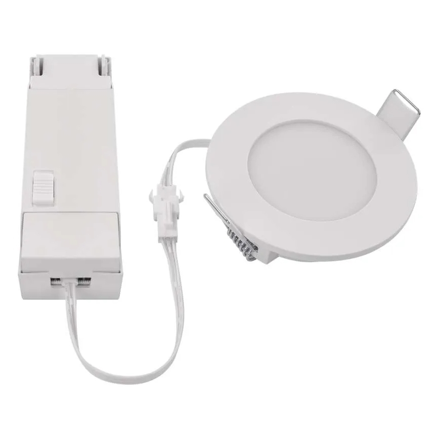 Spot encastrable de salle de bain LORI LED/4,5W/230V IP65 2700/4000K d. 8,5 cm blanc