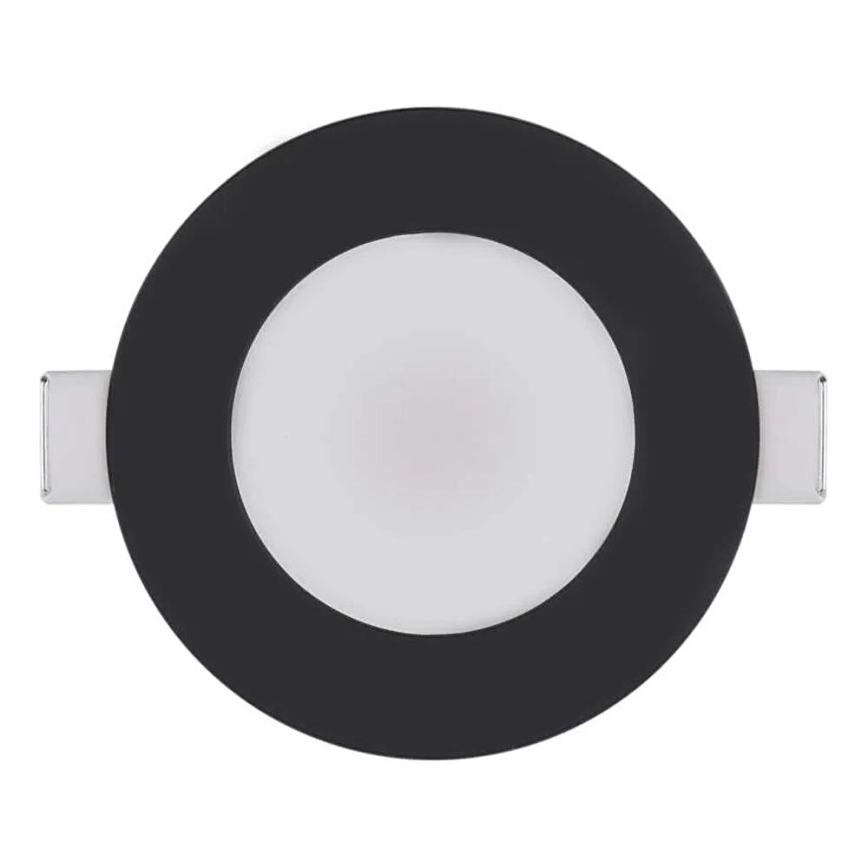 Spot encastrable de salle de bain LORI LED/4,5W/230V IP65 2700/4000K d. 8,5 cm noir