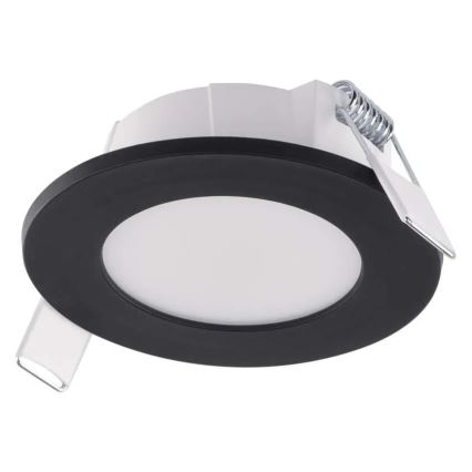 Spot encastrable de salle de bain LORI LED/4,5W/230V IP65 2700/4000K d. 8,5 cm noir