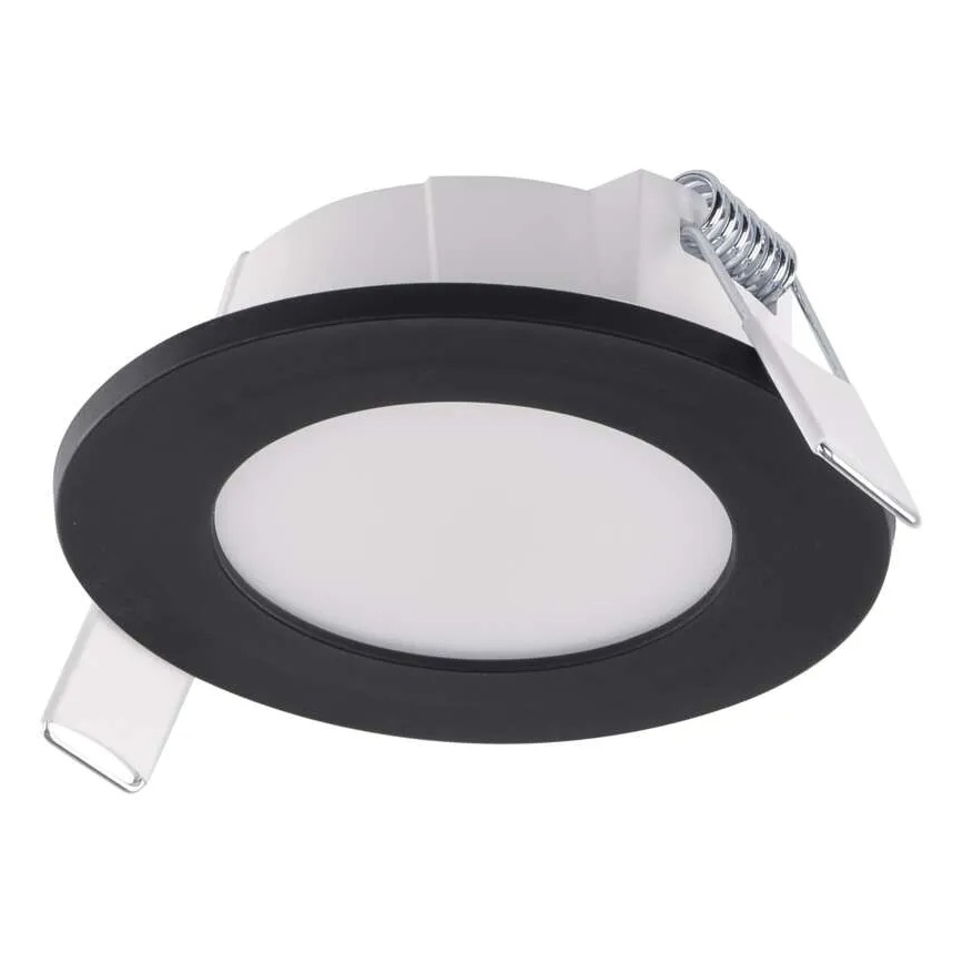 Spot encastrable de salle de bain LORI LED/4,5W/230V IP65 2700/4000K d. 8,5 cm noir