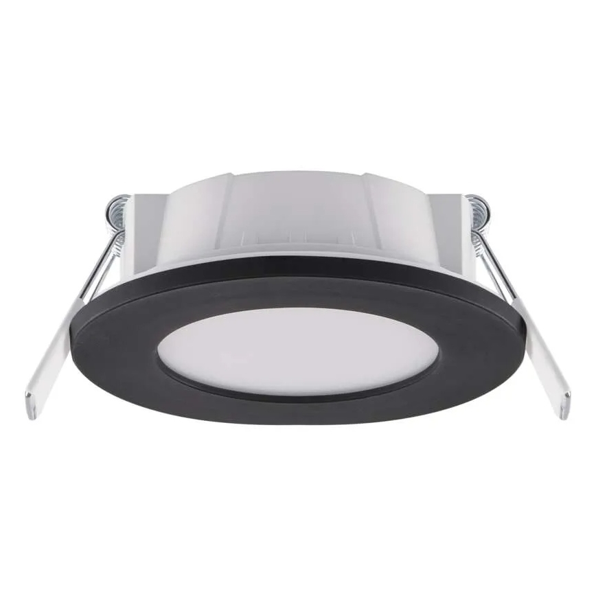 Spot encastrable de salle de bain LORI LED/4,5W/230V IP65 2700/4000K d. 8,5 cm noir