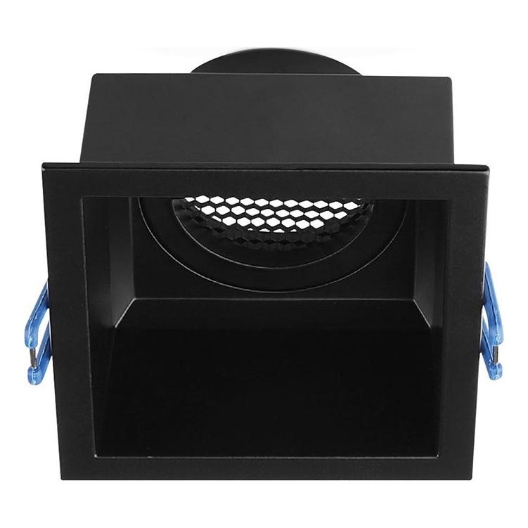 Spot encastrable GU10 9x9 cm noir