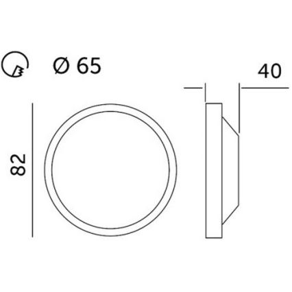 Spot encastrable HALO LED/5W/230V 3000K