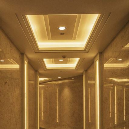Spot encastrable LED/12W/230V 3000/4000/6400K d. 12 cm blanc
