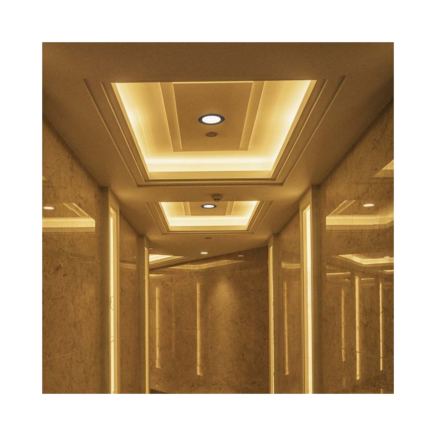 Spot encastrable LED/12W/230V 3000/4000/6400K d. 12 cm noir