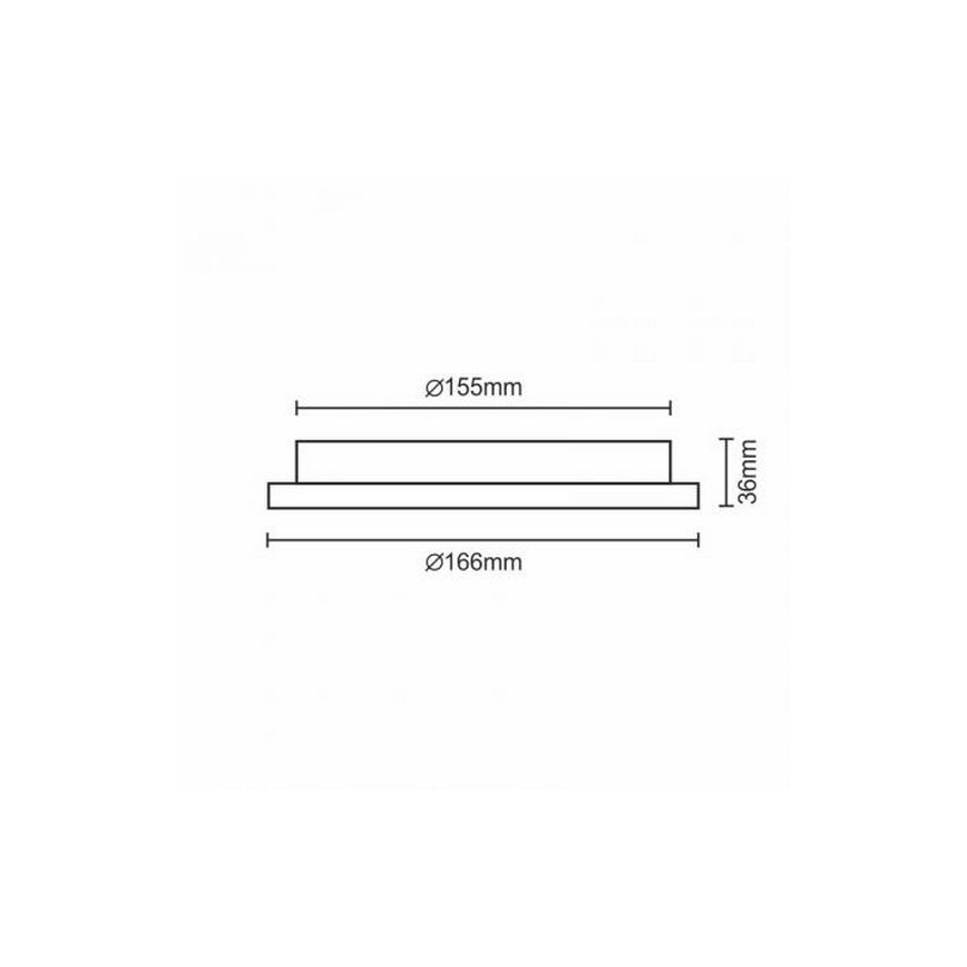 Spot encastrable LED/12W/230V IP40