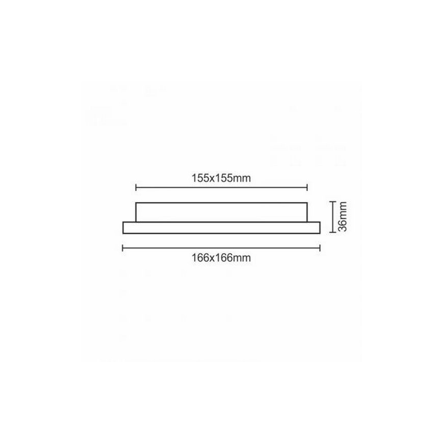 Spot encastrable LED/12W/230V IP40