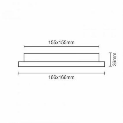 Spot encastrable LED/12W/230V IP40