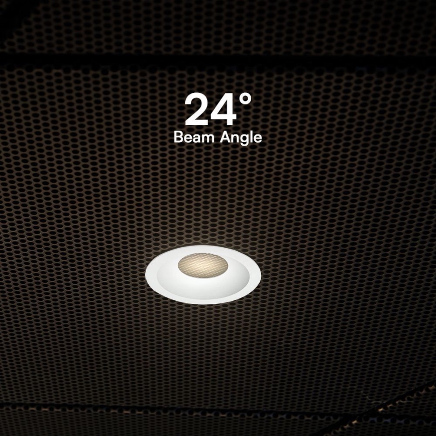 Spot encastrable LED/18W/230V 3000/4000/6400K d. 10,6 cm blanc
