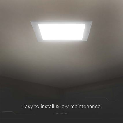 Spot encastrable LED/24W/230V 29,5x29,5 cm 4000K blanc