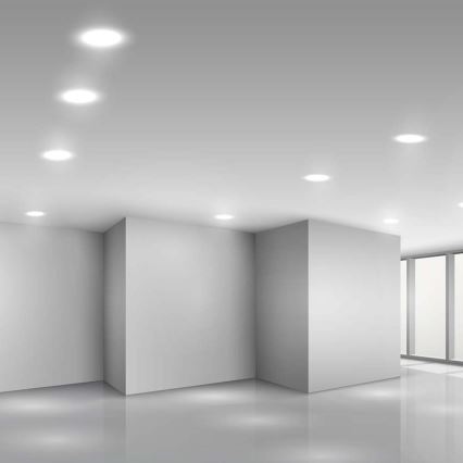 Spot encastrable LED/3W/230V d. 9,5 cm 6500K blanc