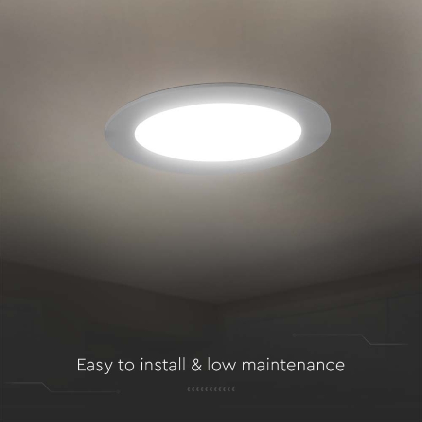 Spot encastrable LED/3W/230V d. 9,5 cm 6500K blanc