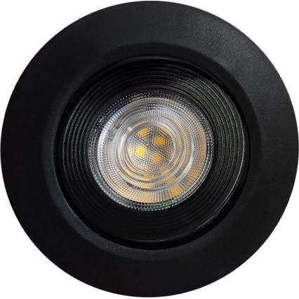 Spot encastré/en saillie 2en1 LED/5W/230V 4200K d. 9,3 cm noir