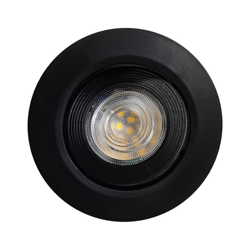 Spot encastré/en saillie 2en1 LED/5W/230V 4200K d. 9,3 cm noir