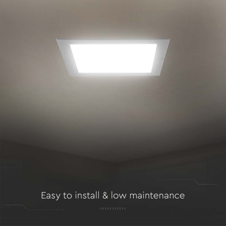 Spot encastrable LED/6W/230V 12x12 cm 6500K blanc