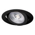 Spot encastrable LED/6W/230V 3000K d. 8,5 cm noir