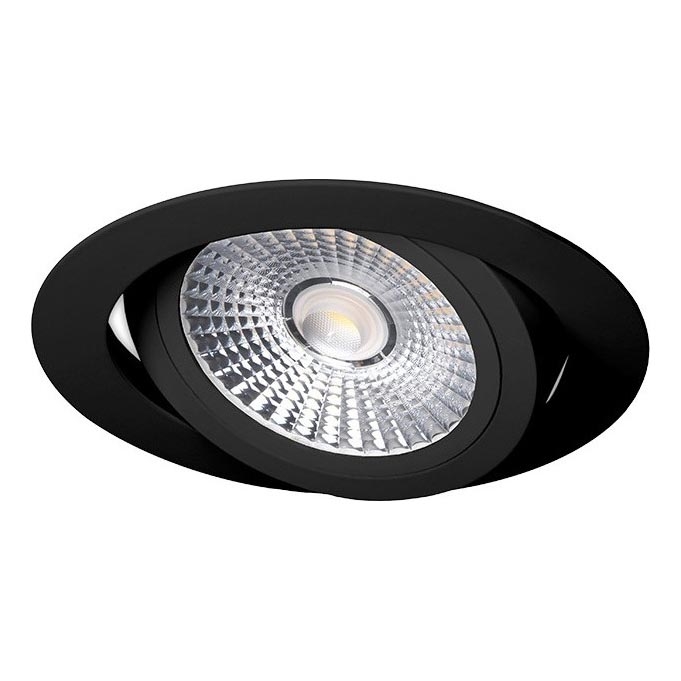 Spot encastrable LED/6W/230V 4000K d. 8,5 cm noir