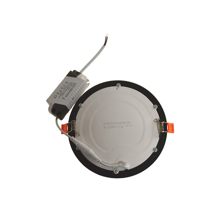 Spot encastrable LED GERD LED/12W/230V 4000K noir