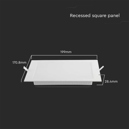 Spot encastrable LED LED/12W/230V 6500K