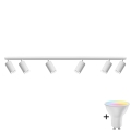 Spot encastrable LED RGBW dimmable pour salle de bains TURYN 6xGU10/6,5W/230V 2700-6500K Wi-Fi IP44 blanc