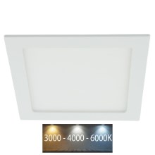 Spot encastrable LED salle de bain 18W/230V avec interrupteur pour la température de couleur IP44