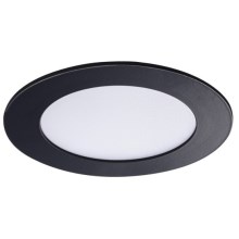 Spot encastrable LED salle de bain ROUNDA LED/6W/230V IP44 noir d.12 cm