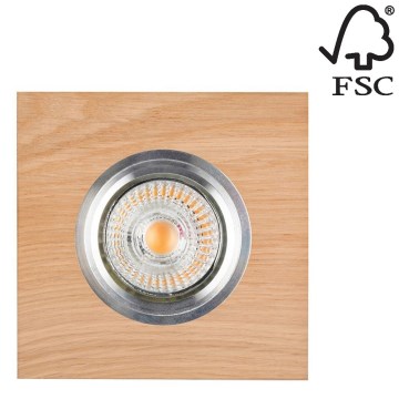 Spot encastrable LED VITAR 1xGU10/5W/230V CRI 90 chêne – FSC certifié