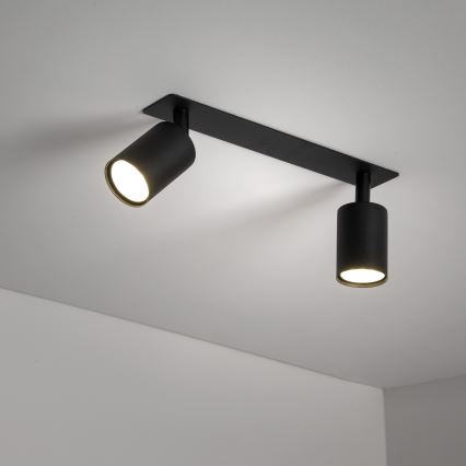 Spot encastrable NEX 2xGU10/10W/230V noir
