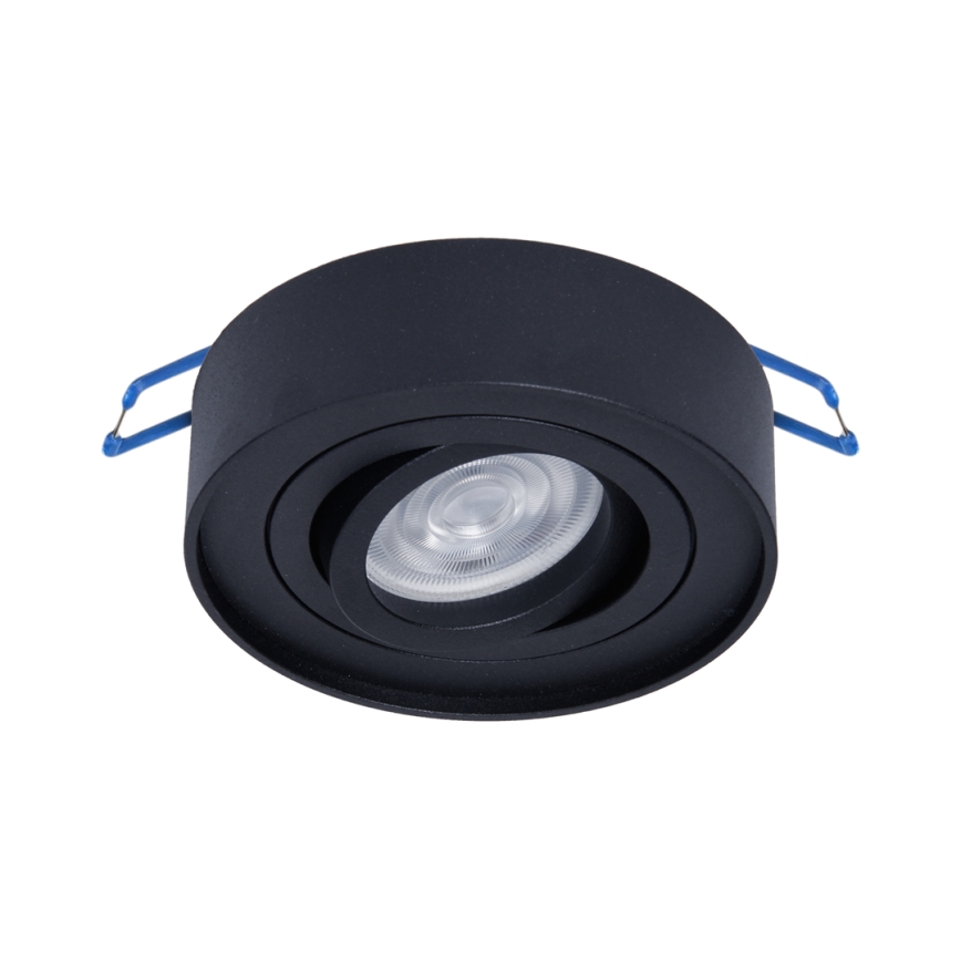 Spot encastrable NUSA 1xGU5,3/MR16/50W/12V arrondi noir