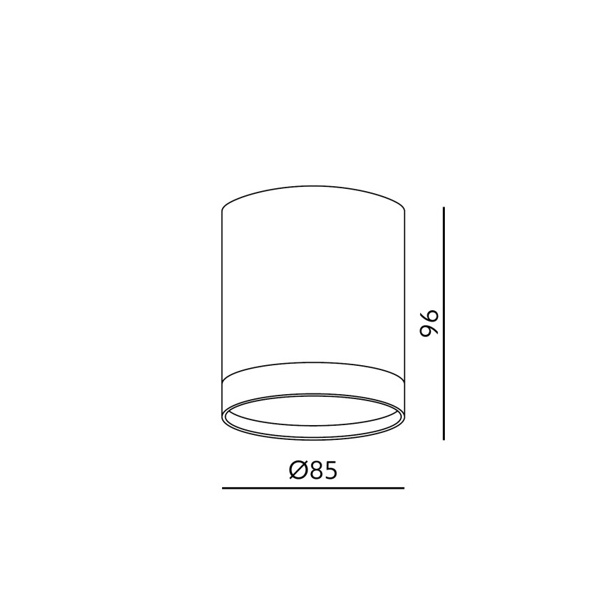 Spot encastrable OH12 1xGX53/35W/230V Ø 9,6 cm blanc
