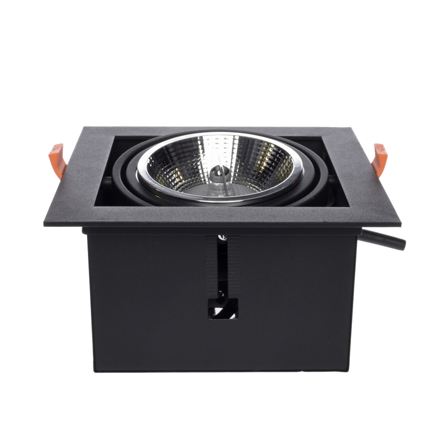 Spot encastrable PLAZA AR111 1xGU10/12W/230V noir