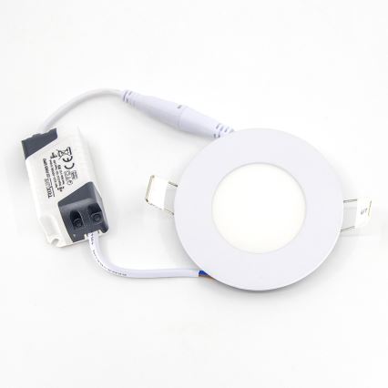 Spot encastrable QTEC LED/3W/230V 2700K d. 8,3 cm