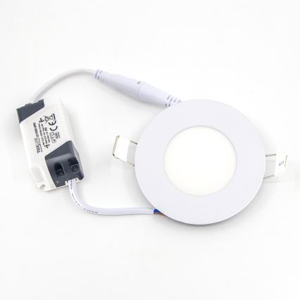 Spot encastrable QTEC LED/3W/230V 4200K d. 8,3 cm