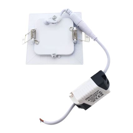 Spot encastrable QTEC LED/3W/230V 6500K 8,3x8,3 cm