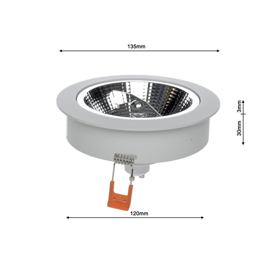Spot encastrable REDONDO 1xAR111 - GU10/25W/230V