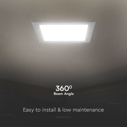 Spot encastrable SAMSUNG CHIP LED/18W/230V 3000K 22x22 cm blanc