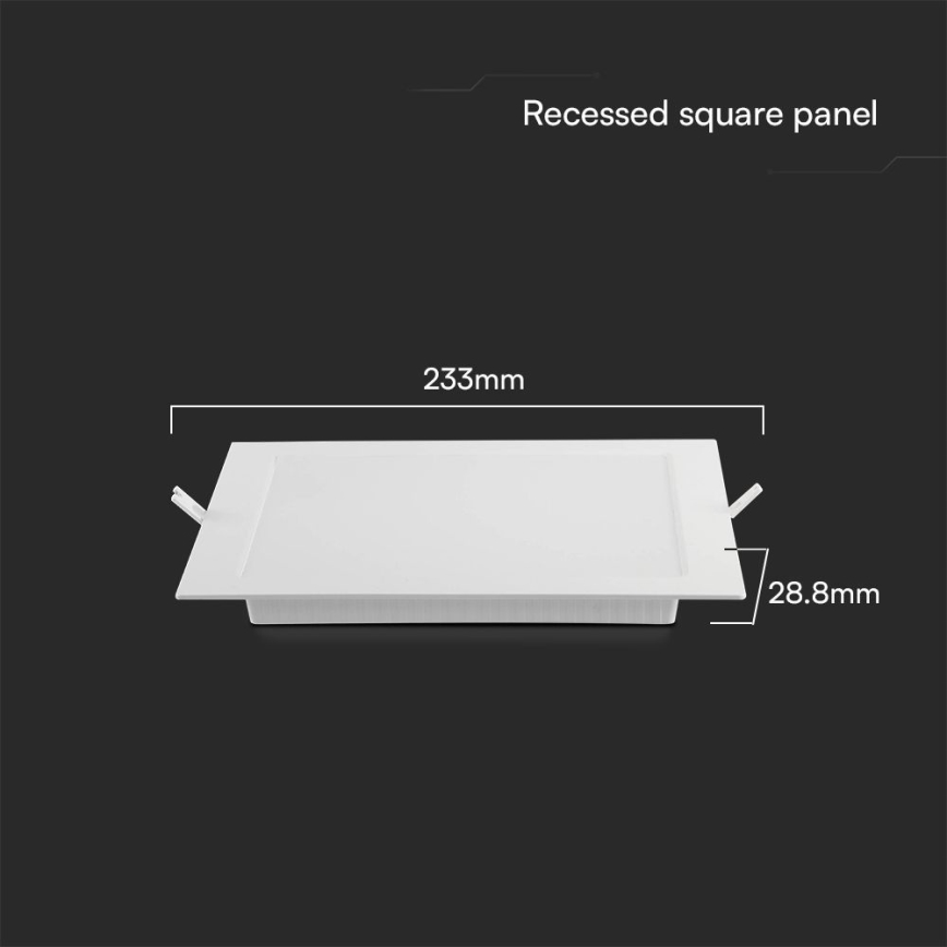 Spot encastrable SAMSUNG CHIP LED/18W/230V 3000K 22x22 cm blanc