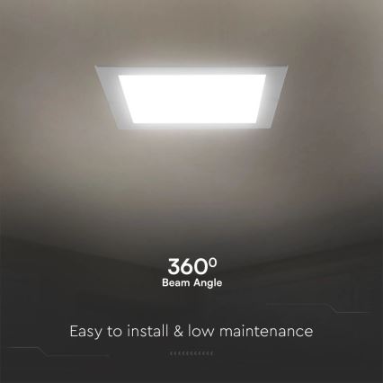 Spot encastrable SAMSUNG CHIP LED/18W/230V 4000K 22x22 cm blanc