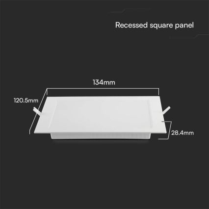 Spot encastrable SAMSUNG CHIP LED/6W/230V 3000K 12x12 cm blanc